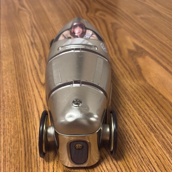 Vintage Silver Toy Car with Black Accents - Picture 2 of 5